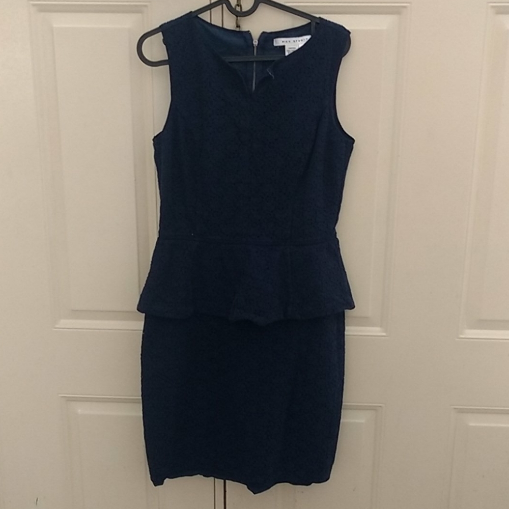Max Studio peblum lace dress